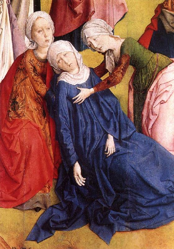 GOES, Hugo van der Calvary Triptych (detail) oil painting image